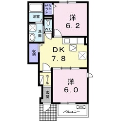 ルークス　勇峰Ｄの物件間取画像